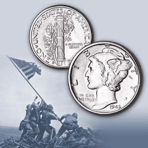 Mercury dimes were produced by the United States Mint from 1916 to 1945. Order Winged Liberty Head dimes at Littleton Coin with a 45-day guarantee!