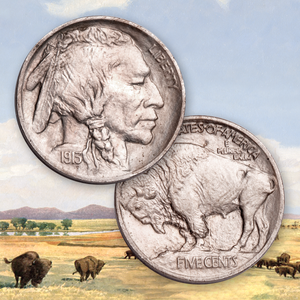 Expand your collection with Buffalo nickels, one of the most popular coins in U.S. history. Shop Indian Head nickels at Littleton Coin with a 45-day guarantee!