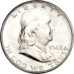 1948-D Franklin Half Dollar MS60 Main Image