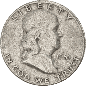 1951 Franklin Half Dollar Main Image
