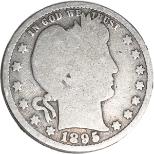 1895 Barber Silver Quarter Main Image