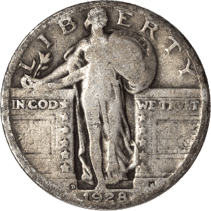 1928-D Standing Liberty Silver Quarter Main Image