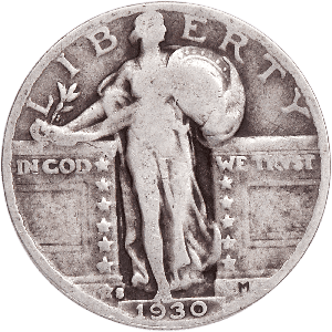 1930-S Standing Liberty Quarter CIRC Main Image