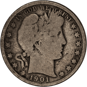 1901 Barber Half Dollar G Main Image