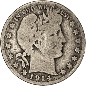 1914-S Barber Half Dollar Main Image