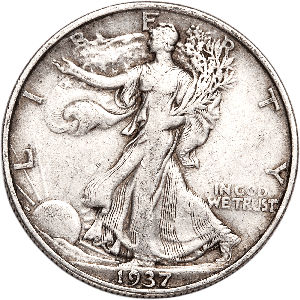 1937 Liberty Walking Half Dollar CIRC Main Image