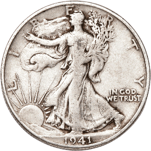 1941-D Liberty Walking Half Dollar CIRC Main Image