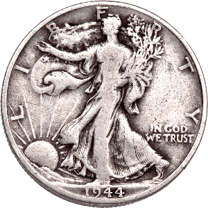 1944-D Liberty Walking Half Dollar CIRC Main Image