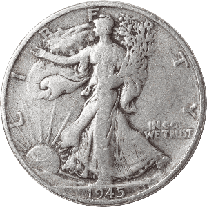 1945-S Liberty Walking Half Dollar Main Image