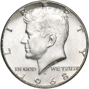 1968-D Kennedy Half Dollar Main Image