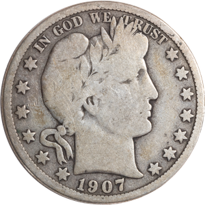 1907-D Barber Half Dollar CIRC Main Image