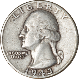 1943 Washington Silver Quarter F Main Image