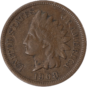 1908-S Indian Head Cent, Variety 3, Bronze Main Image