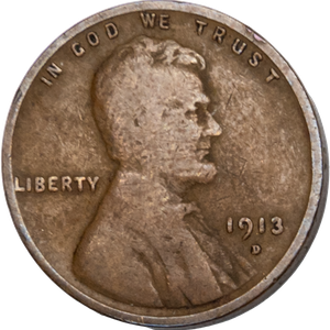 1913-D Lincoln Head Cent VG Main Image