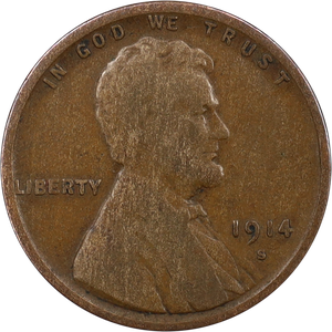 1914-S Lincoln Head Cent VG#2 Main Image