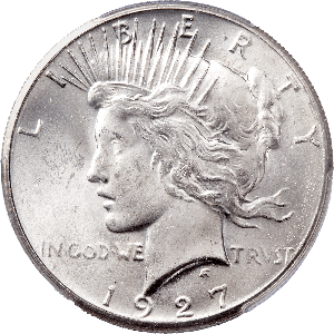 1927 Peace Silver Dollar Main Image