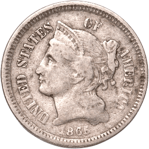 1865 Nickel Three-Cent Piece CIRC Main Image