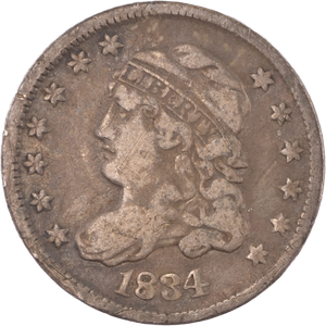 1834 Capped Bust Silver Half Dime Main Image