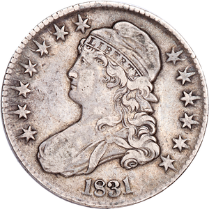 1831 Capped Bust Half Dollar VF Main Image