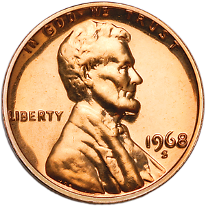 1968-S Lincoln Head Cent, Proof Main Image