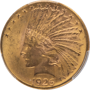 1926 Indian Head $10 gold MS63 Main Image