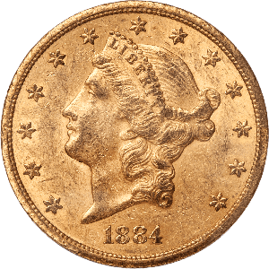 1884-CC $20 Liberty Head Gold Double Eagle Main Image