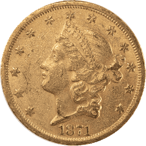 1871-S Liberty Head $20 Gold Main Image