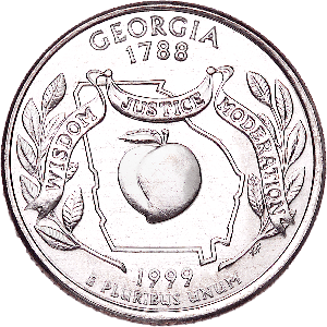 1999-P Georgia Statehood Quarter Main Image