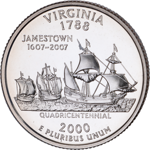 2000-S Virginia Statehood Quarter Main Image