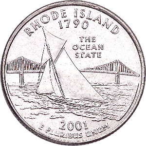 2001-P Rhode Island Statehood Quarter Main Image