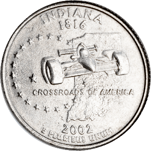 2002-P Indiana Statehood Quarter Main Image