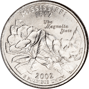 2002-P Mississippi Statehood Quarter Main Image