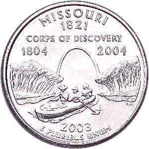2003-P Missouri Statehood Quarter Main Image