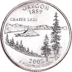 2005-P Oregon Statehood Quarter Main Image