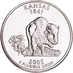 2005-P Kansas Statehood Quarter Main Image