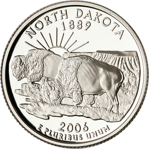 2006-S North Dakota Statehood Quarter Main Image