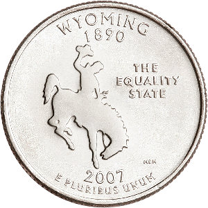2007-P Wyoming Statehood Quarter Main Image