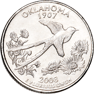 2008-P Oklahoma Statehood Quarter Main Image
