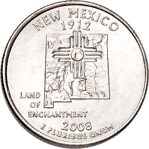 2008-P New Mexico Statehood Quarter Main Image