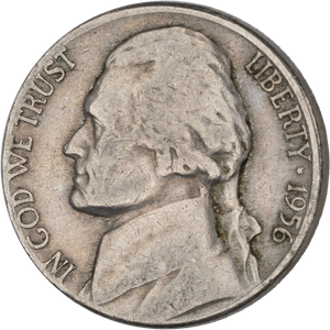 1956-D Jefferson Nickel Main Image