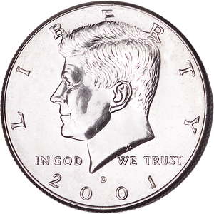 2001-D Kennedy Half Dollar MS60 Main Image