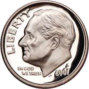 2001-S Roosevelt Dime Main Image