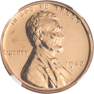 1942 Lincoln Head Cent, Red Main Image