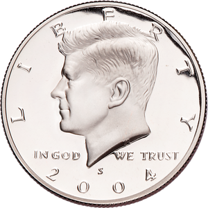 2004-S Clad Kennedy Half Dollar Main Image