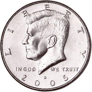 2005-D Kennedy Half Dollar MS60 Main Image