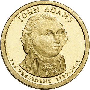 2007-S John Adams Presidential Dollar Main Image