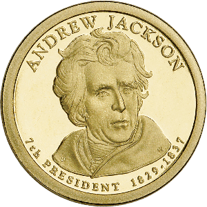 2008-S Andrew Jackson Presidential Dollar Main Image