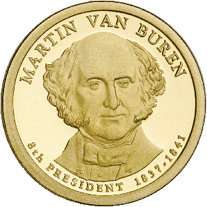 2008-S Martin Van Buren Presidential Dollar Main Image