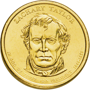 2009-D Zachary Taylor Presidential Dollar Main Image
