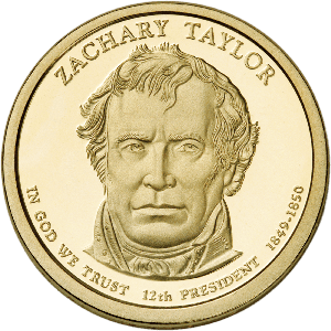 2009-S Zachary Taylor Presidential Dollar Main Image